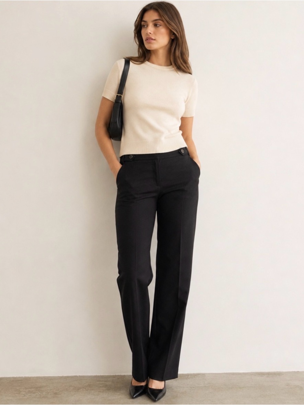 BLOWOUT SALE! Burberry Black Straight Leg Trousers